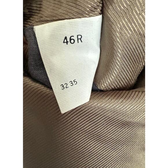 Oscar de la Renta Men’s Brown 2 Button Vintage Suit Jacket 46R - Picture 10 of 10